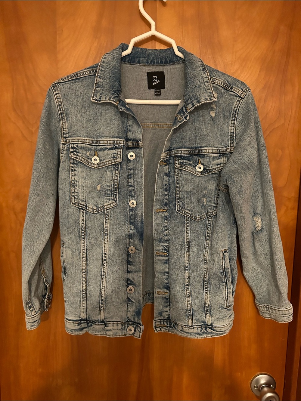 Art Class Boys Light Blue Distressed Denim Jacket
